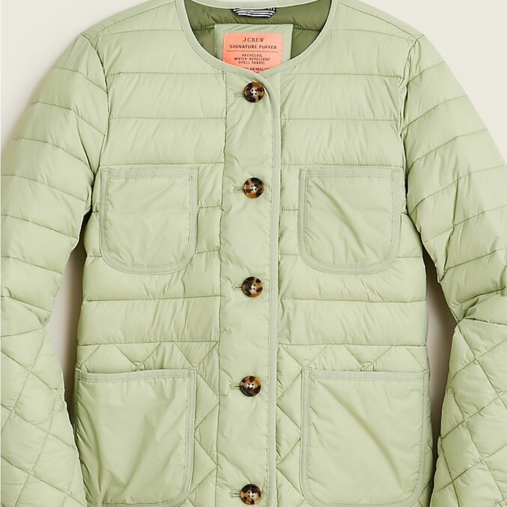 NWT Jcrew Quilted lady jacket with PrimaLoft®